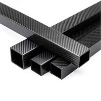 Tube carré en fibre de carbone extrudé résistant à la chaleur pour cadre de machines d'automatisation, fourni par le fabricant
