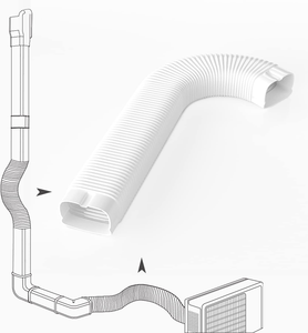 Kit de couverture pour conduites sans gaine de climatiseur, tuyau de climatisation mince, outils pour mini-split HVAC, pièces de rechange et accessoires pour climatisation - Product Image 4