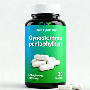 Cápsulas de <span class=keywords><strong>Gynostemma</strong></span> Pentaphyllum OEM 98% Melhor Extrato de Folha de Jiaogulan em Pó Cápsulas Suplemento de Extrato de Jiaogulan - Product Image 1