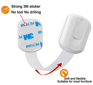 Multi-Purpose facile adesivo di sicurezza per bambini in plastica blocco senza viti magneti sicuri mobili per armadi da cucina forni per WC - Product Image 3