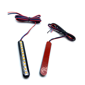 Autodragons Bande lumineuse LED mini 80 mm pour clignotants de moto, 24 LED DRL, clignotants séquentiels rouges et ambre dynamiques - Product Image 2