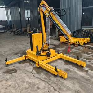 رافعة كهربائية صغيرة بالكامل رافعة هيدروليكية رافعة هيدروليكية دوارة رافعة دوارة صفيحة رفع 1 طن - Product Image 2