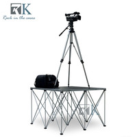 Plateforme de scène pliante en alliage d'aluminium RK, structure carrée, 1,22 m x 1,22 m, pour expositions, installation rapide