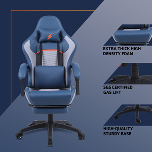 Chaise de <span class=keywords><strong>Gaming</strong></span> Moderne <span class=keywords><strong>Scorpion</strong></span> en Cuir, Ergonomique, Pivotante, pour Ordinateur, Siège de Gamer Pliable avec Massage, Vente en Gros, Nouveauté - Product Image 6