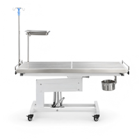Table d'opération vétérinaire XY ACS01 avec plateau en acier inoxydable 304, réglage électrique de la hauteur et fonction de chauffage pratique