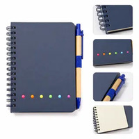 Carnet d'étudiant en stock à spirale avec stylo, logo personnalisé imprimé, vente chaude 2026, fabricant de carnets