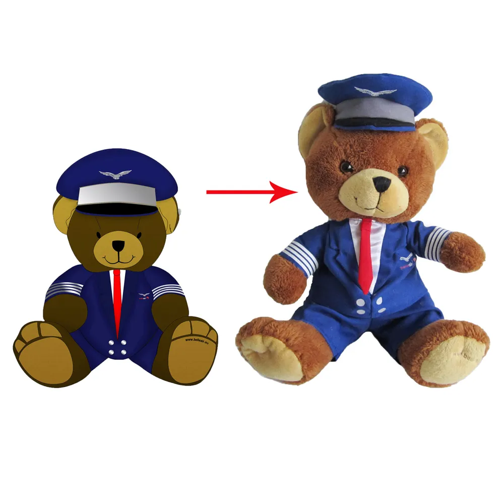 OEM-peluche personalizado de sailor bear, oso de peluche personalizado