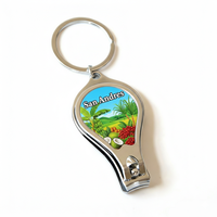Vente en gros de porte-clés décapsuleur coupe-ongles souvenirs touristiques personnalisés San Andres Colombie