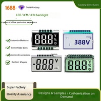 Layar Tampilan Kode Segmen Voltmeter Kustom Cheng Xin; Layar Segmen Hitam-Putih; Layar Ukuran Kecil; Modul LCD 3-1/2-Digit