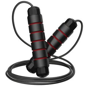 Corde à sauter rapide en fil d'acier, réglable, pour l'exercice, le fitness, l'entraînement sportif à domicile - Product Image 1