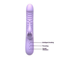 Dildo en silicone en forme d'éléphant, stimulation du clitoris et du point G, avec ventouse, masturbateur féminin, jouet pour adultes, vibration, plaisir