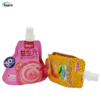 Impression personnalisée 3.5g de jus de gelée de boisson alcoolisée paquet de recharge de liquide découpé à l'emporte-pièce debout pochette en plastique pochette à bec