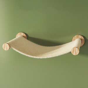 Support mural en bois massif pour chat, griffoir mural pour usage domestique, nid pour chat, plateforme de saut pour chat, corde en sisal, pilier d'escalade en bois pour chat - Product Image 4
