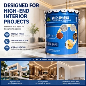 Decorative Wall Paint Supplier Strong Hiding Power Premium House Interior Wall Emulsion <strong>Latex</strong> Paint and <strong>Primer</strong> for Home Decor - Product Image 3