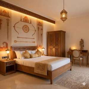 Meubles de chambre à coucher de style antique européen, ensembles de chambre à coucher en bois classiques français de luxe, fonction de rangement, lit king size - Product Image 2