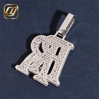 Pendentif Hip Hop Iced Out en Or Véritable 10K 14K CHOYUE avec Diamant de Laboratoire et Lettres Buss Down – Bijoux de Luxe