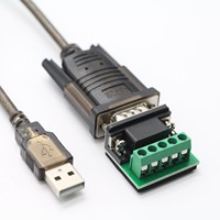 Cable Adaptador DB9 RS232 a USB 2.0 para Cámara de Computadora, Teléfono Móvil, Material de PVC, Plug and Play, Opciones de Longitud Personalizadas
