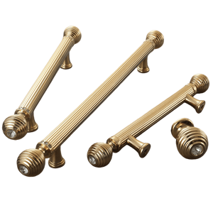 Nordic Zinc Alloy Pulls Handles Gold Brass Brushed/<strong>Black</strong> for Cabinet Drawer Bathroom Kitchen Dresser Bedroom <strong>Doors</strong> | Furniture - Product Image 3