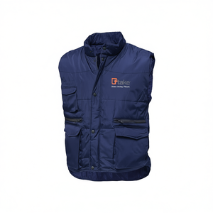 Ttake Winter Multi Pocket Vest Workwear 2Xl Blue - Product Image 2