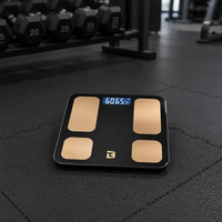 Balance connectée intelligente avec logo personnalisé, rechargeable, pour la mesure de la graisse corporelle, étiquette privée, balance de salle de bain numérique fine, synchronisation avec l'application