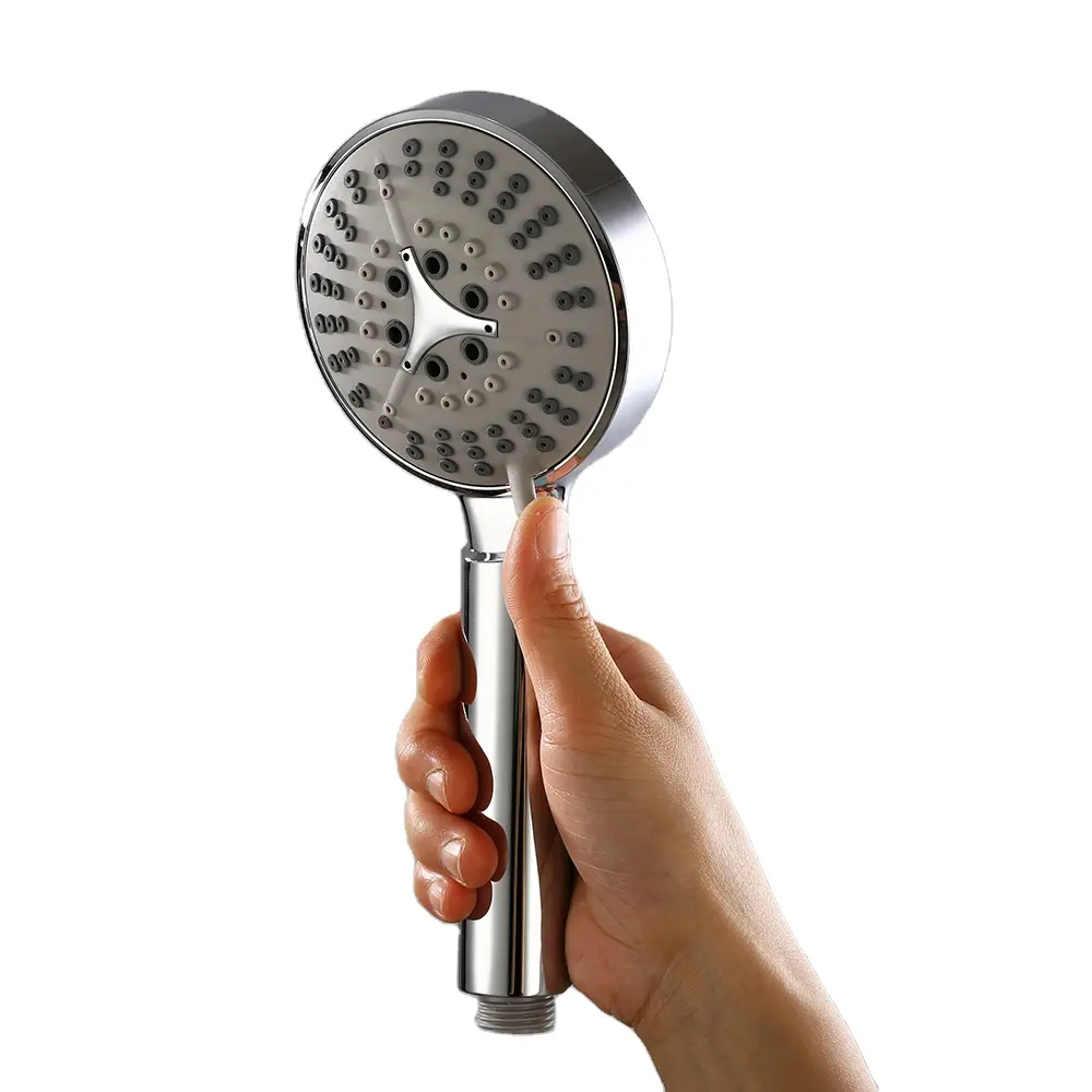 Hot Sale Family Hotel Bathroom Round Plastic Portable Hand Shower Head Handheld Showers