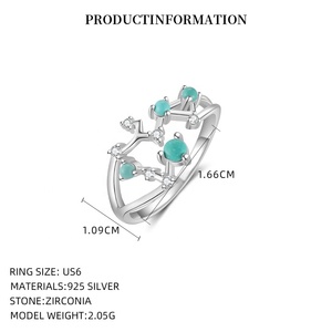 Bagues en argent sterling plaqué or avec zircons et pierres <span class=keywords><strong>de</strong></span> <span class=keywords><strong>naissance</strong></span>, signes du zodiaque, 12 modèles tendance - Product Image 6