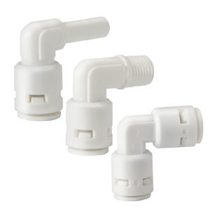 Conector para Purificador de Agua de 1/4, 3/8 y 1/2 Pulgadas, Conexión Rápida sin Tarjetas, Codo para Conexión de Tuberías - Product Image 2