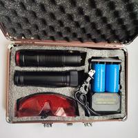 Pointeur laser LED rechargeable de haute qualité, faisceau laser puissant de 10 km, pointeur laser bleu infrarouge, lampe torche