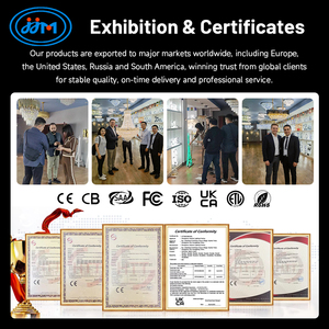 Lustre suspendu moderne en verre transparent avec <span class=keywords><strong>plumes</strong></span>, de style luxueux, pour hôtel, villa, maison - Product Image 6