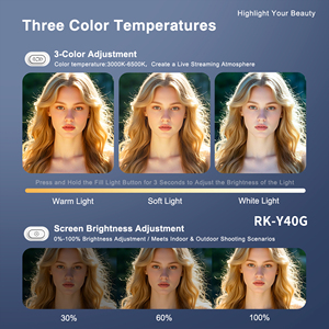 จอแสดงผลกล้องหลังแบบพกพาสำหรับ TikTok Live Stream จอภาพเซลฟี่แม่เหล็กสำหรับ <span class=keywords><strong>Huawei</strong></span> สำหรับ Xiaomi - Product Image 4