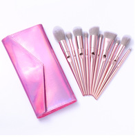 Ensemble de pinceaux de maquillage professionnels, ensemble de brosses de maquillage personnalisées avec emballage, produit cosmétique de qualité supérieure, étiquette privée, 10 pièces