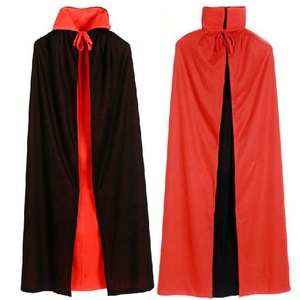 Halloween vampiro capa Reversible fiesta Unisex negro y rojo longitud <span class=keywords><strong>completa</strong></span> bruja muerte Cosplay capa disfraz - Product Image 6