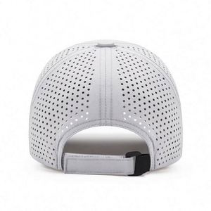 Gorra de Béisbol de Poliéster de Secado Rápido de Calidad, Perforada con Láser, Logotipo Personalizado, Parte Superior Suave, Transpirable, Deportiva, Ultrafina, con Visera Tipo Pico de Pato - Product Image 4