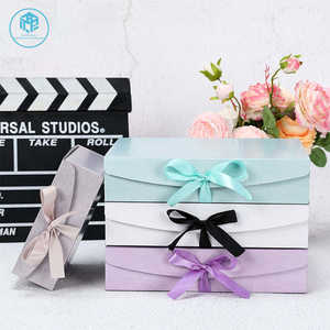 Takı butik yaratıcı yay katlanır ambalaj kutusu düğün doğum günü hediyesi fantezi katlanır kağit kutu hediyeler için - Product Image 3