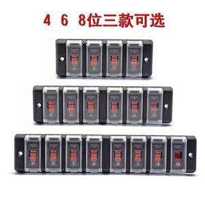 Panneau de commutation à poussoir 12-24v, 4 voies, 6 voies, 8 voies pour le réaménagement de l'automobile, <span class=keywords><strong>du</strong></span> bateau et <span class=keywords><strong>du</strong></span> yacht - Product Image 3