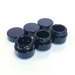 5g 5ml Thick Black UV Protection <b>Small</b> Violet Glass <b>Jar</b> Factory Price 5ml 10ml 15ml Black Dark Light Proof Violet Glass <b>Jar</b> - Product Image 3