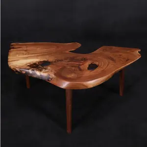 Bubinga Mesa de centro de madera maciza/MESA de té/muebles de sala de estar