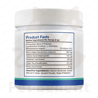 Poudre Probiotique Dentaire pour Animaux de Compagnie Marque Blanche OEM ODM Algues Brunes Naturelles 100g Nettoyage des Dents & Contrôle de la Plaque et du Tartre