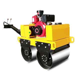 Hand push double drum walk hinter mini compactor walze - Product Image 1