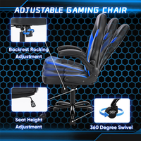 Ensemble bureau et chaise de gaming de luxe, directement de l'usine, logo personnalisé, chaise de gaming ergonomique, mécanisme papillon, base en acier
