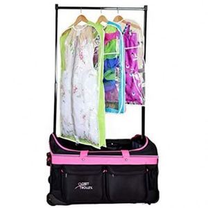 Free sample Garment Rack and Dance Bag Waterproof Baggage Kids' Ballet Dance Competition Travel Duffle Bag with Trolley <b>Roller</b> - Product Image 6