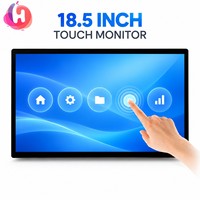 Écran tactile capacitif de 18,5 pouces, moniteur POS PCAP plat, écran LCD USB DP pour terminal de kiosque de magasin de détail