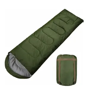 Kantong tidur flanel katun untuk orang dewasa, kantong tidur ringan dan tahan air timeate luar ruangan perjalanan berkemah mendaki
