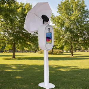 Photomaton ovale itinérant 2026, dernier modèle, avec coque et support pour iPad 12,9 pouces, avec imprimante pour événements et fêtes 360 - Product Image 1