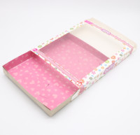 Pliage personnalisé plat jouet cadeau boîte d'emballage boîte à jouets poupée cadeau boîte avec fenêtre transparente