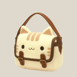 Nouveau luxe fermeture éclair chat sac en peluche beau dessin animé fourrure poupée pochette mignon petit sac pour les femmes sac à dos promotionnel - Product Image 2
