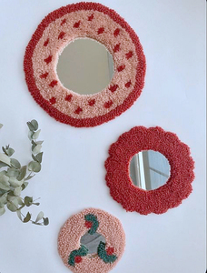 Wall Mounted <strong>Circle</strong> <strong>Mirrors</strong> Customized Pattern Beautiful Cute Handmade Frame <strong>Round</strong> Vanity <strong>Mirrors</strong> - Product Image 2
