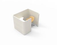 Station de travail de centre d'appels de bureau unique au design moderne Cloison de séparation de bureau insonorisée et durable pour l'utilisation du centre d'appels de bureau