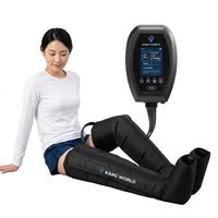 Masseur de jambes Kangwanjia pour le soutien lymphatique, contrôle de la minuterie, ajustement confortable, utilisation toute la journée, ceinture ajustable, panneaux respirants