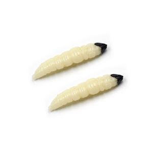 Selco mini señuelo de pesca biónico abeja artificial <span class=keywords><strong>polilla</strong></span> larva wiggler resplandor <span class=keywords><strong>gusano</strong></span> larva pesca pez forma de señuelo suave - Product Image 6